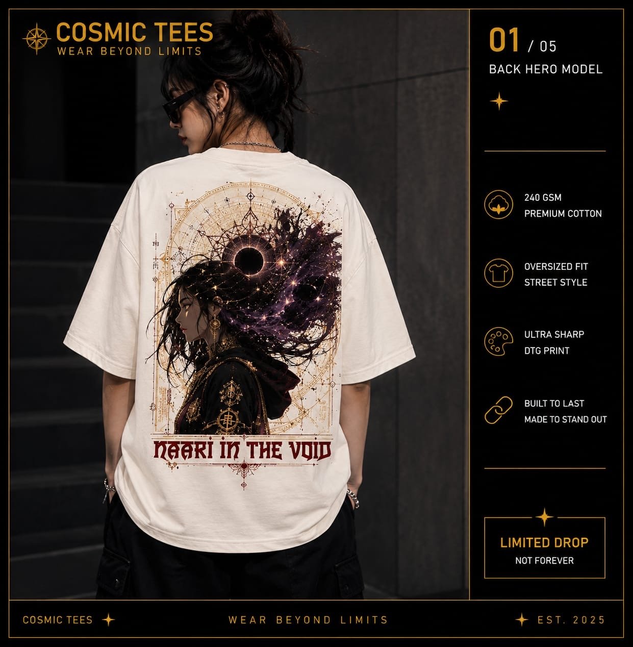 Reborn in the Void — Premium Oversized T-Shirt